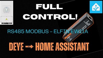 Get Full Control of Your Deye Inverter in Home Assistant!