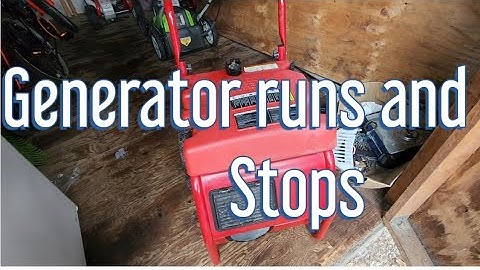 How to fix a Generator that keeps shutting off.