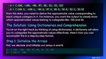 Mapping values between numpy arrays and categorizing it