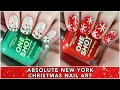 Last Minute Easy Christmas Nail Art || Absolute New York || caramellogram