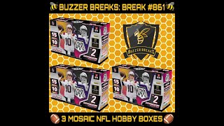 Buzzer Breaks Sports Cards - eBay Mosaic NFL 2022 3 Hobby Box Break #861