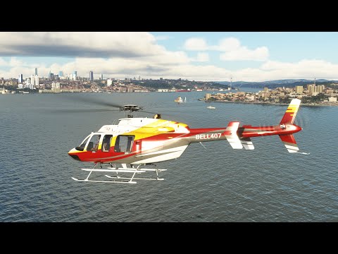 Bell 407 Helikopteri ile İstanbul Boğaz Turu - Microsoft Flight Simulator