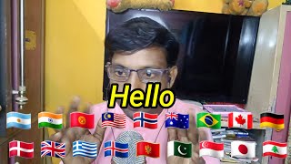 ASMR Hello in Different Languages