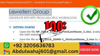 Lewellen Group Excel Module 5 End of Module Project 1 #LewellenGroup #module5 (STEP-BY-STEP)!!