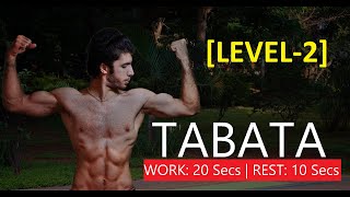 TABATA Full Body Workout (Work: 20 Secs | Rest: 10 Secs) [Level-2]