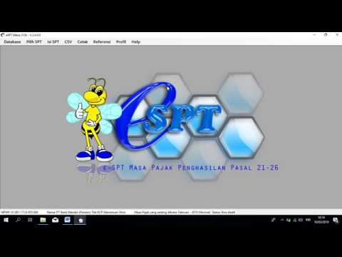 Cara Instal dan Membuat Database Profil Pajak eSPT Pasal 21 Pajak Pegawai