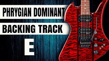 Phrygian dominant Backing Track in E