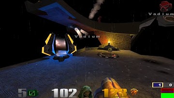 Berserker@Quake3 gameplay [Rain and Thunder Lighting]