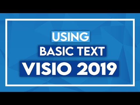Using Basic Text in Microsoft Visio 2019