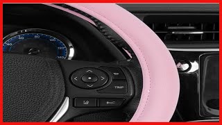 Sharper Image Ultra Soft Pink Steering Wheel Cover for Women, Standard 15 inch Size screenshot 3