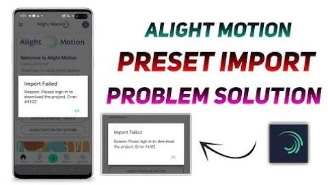 Alight motion project import problem fix | Alight motion link verification failed| Alight motion #yt