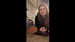 Spanish Girls Spits 8X On Tiktok Live