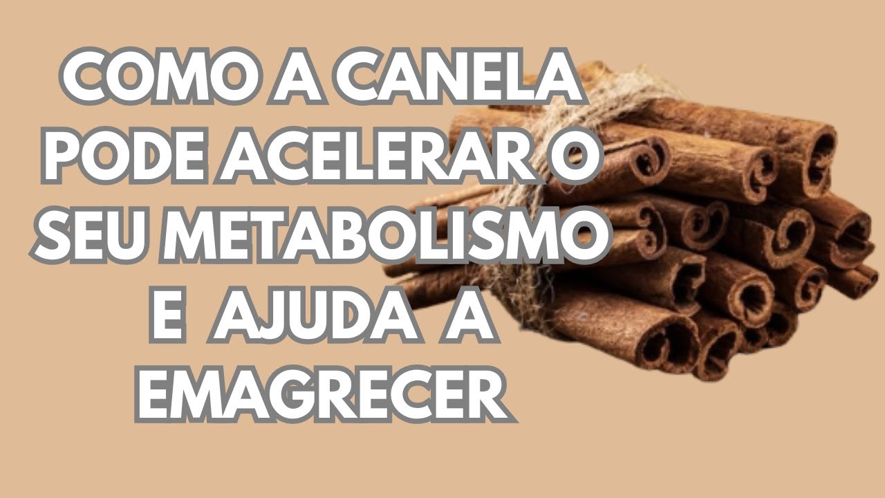 Como a CANELA pode acelerar o seu METABOLISMO e te ajudar a EMAGRECER ...