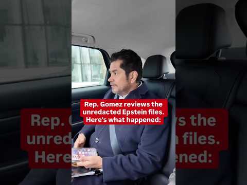Rep. Gomez reviews the unredacted Epstein Files. Here’s what happened: