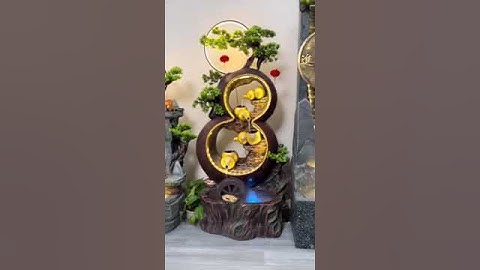 Tiểu cảnh thác nước phong thuỷ để ngoài trời và trong nhà giá tại khó #takahome #vinazon #samtienvn