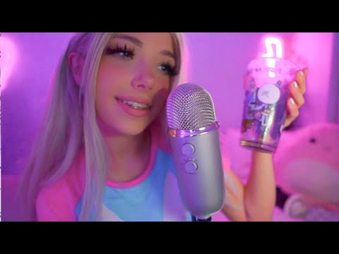 ASMR Super Sensitive Mouth and Drinking Sounds, Tapping (no talking)