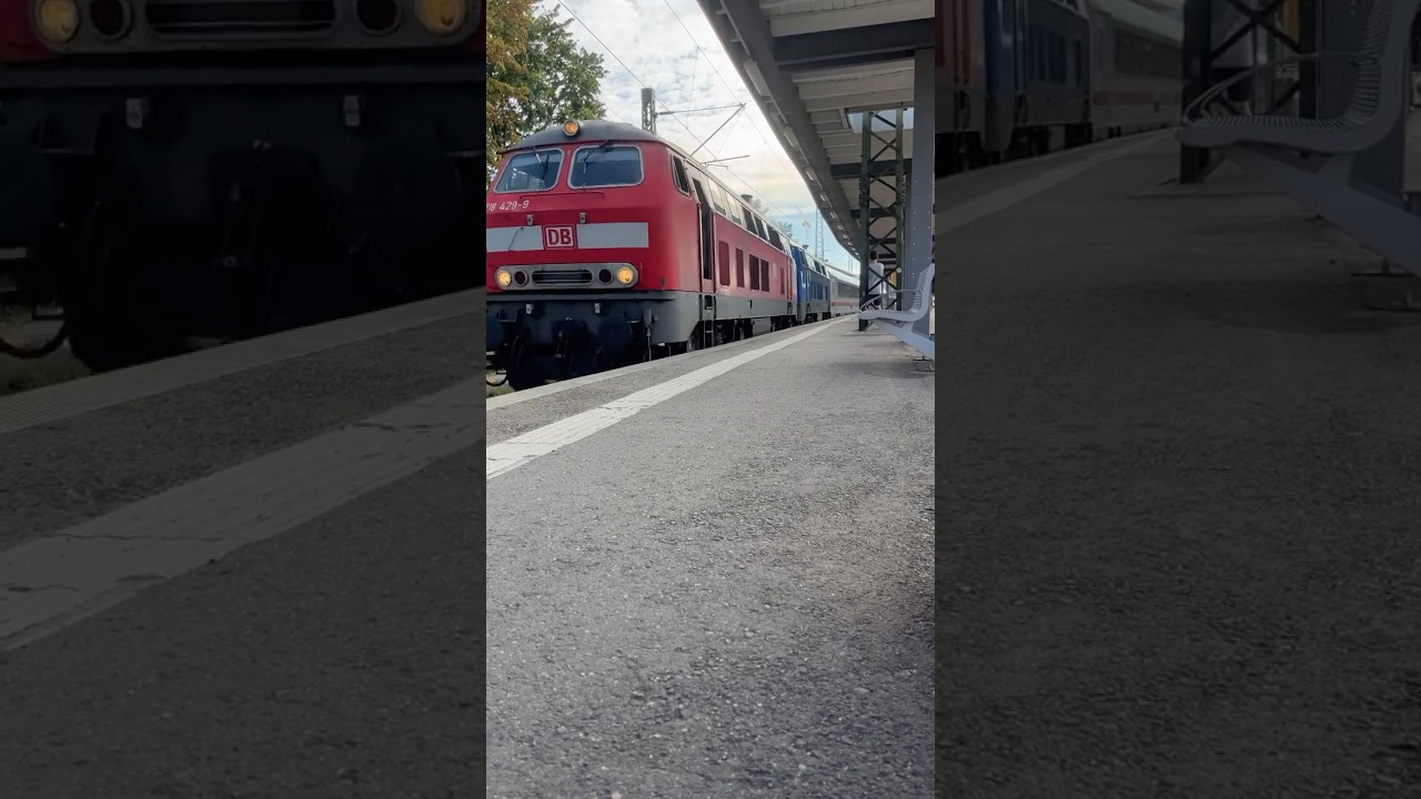 DB 218 429-9 und PRESS 218 056-1 Doppeltraktion mit Intercity Allgäu 