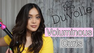 Voluminous Curls Using Duvolle Curling Wand