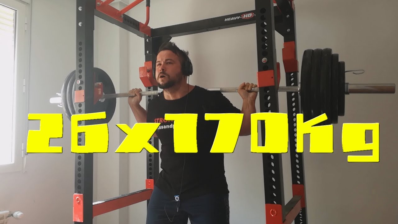 SENTADILLA 26x170kg - YouTube