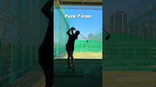 Pure 7 Iron KLPGA PRO 인도어 골프 스윙 / #박송이 #golfswing #골프