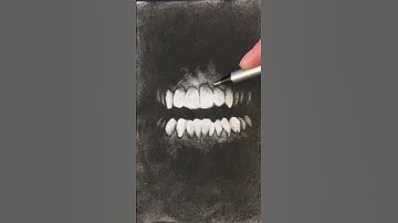 Drawing something scary #art #artist #drawing #scary #dark #teeth #anime