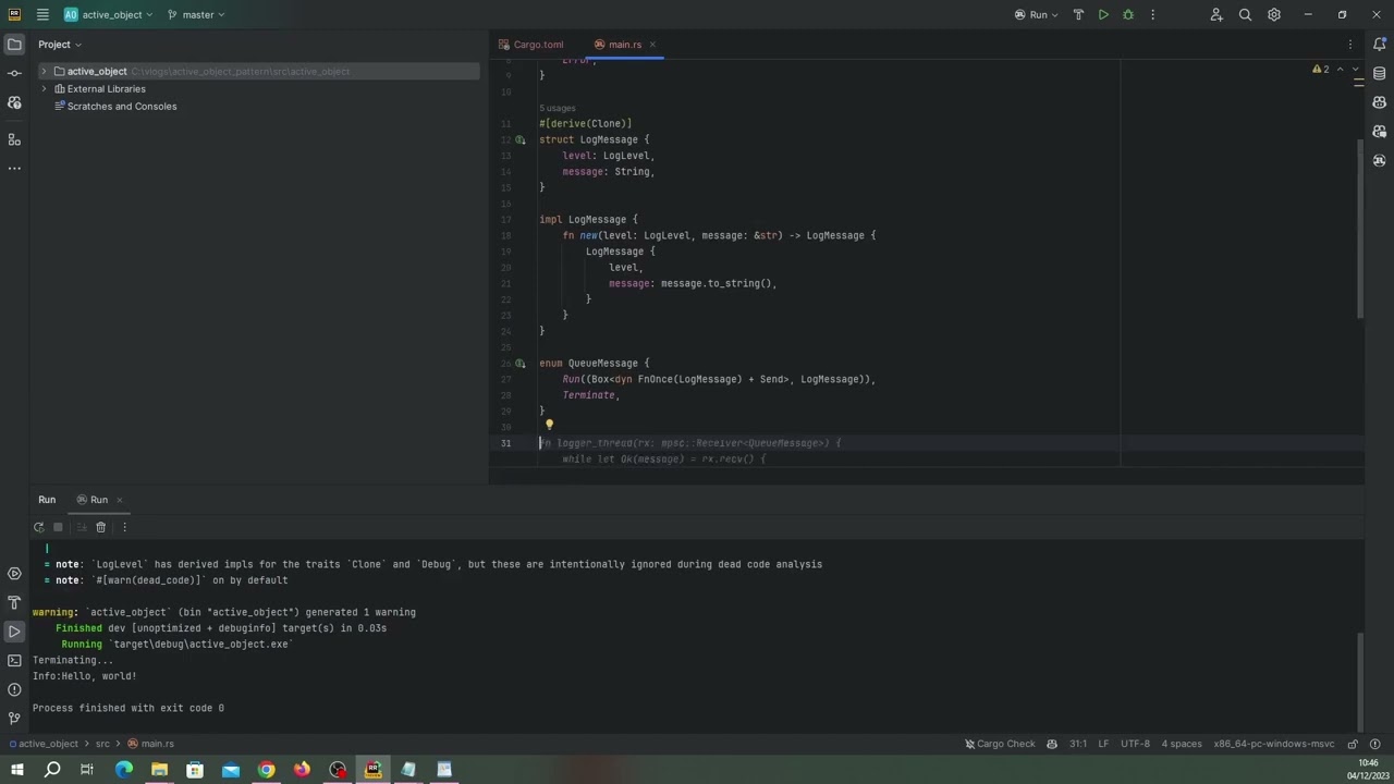 Easy Mastery: A Deep Dive into the Active Object Pattern in Rust’s Seamless Concurrency Model