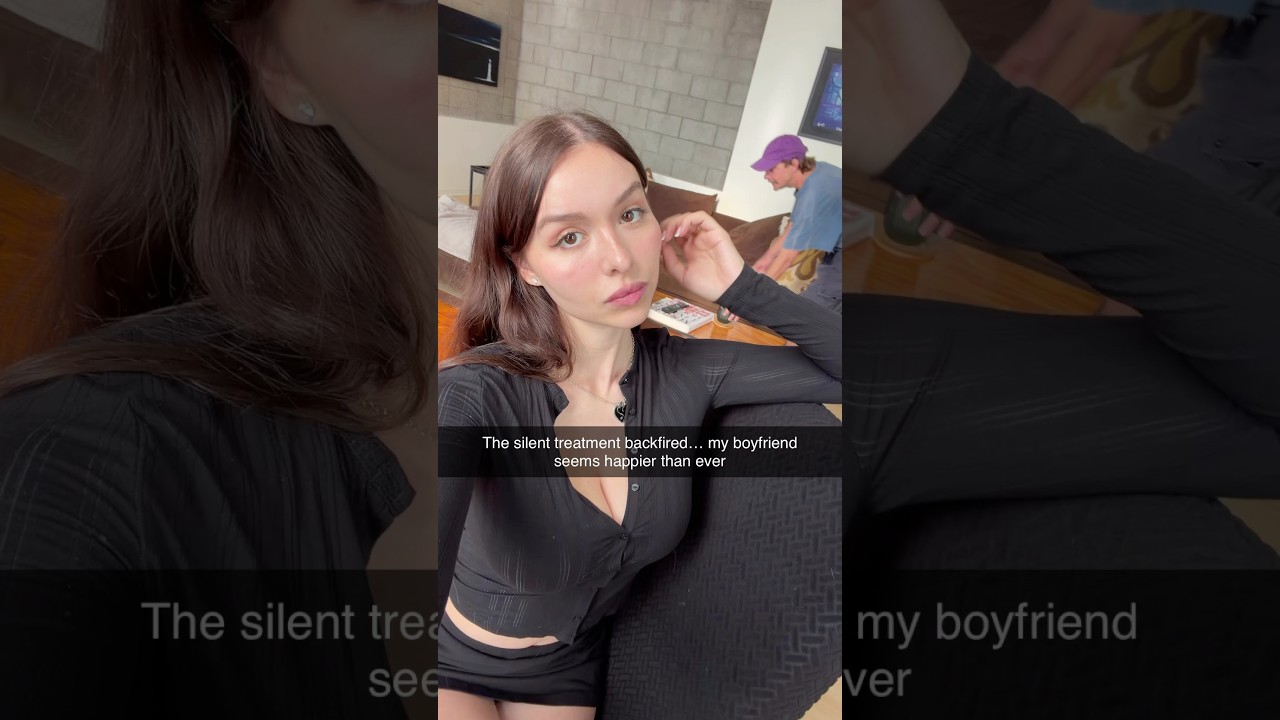 The silent treatment backfired 😭😭￼