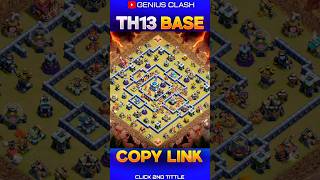 TH13 New War &amp; High Rank Base 2026 | Anti 3-Star Town Hall 13 Base #shorts