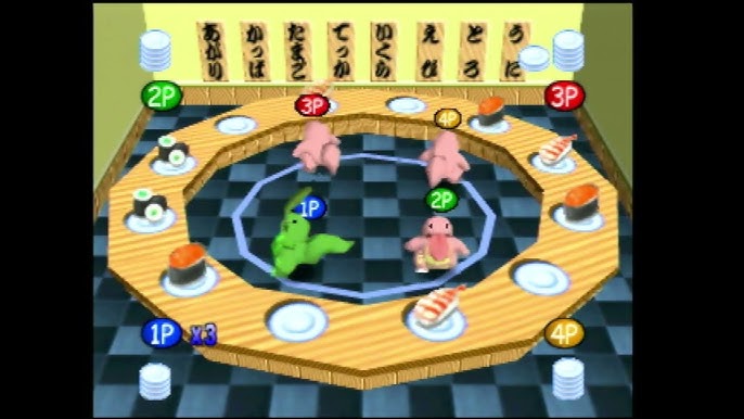 Pokemon Stadium Mini-game - Sushi-Go-Round 