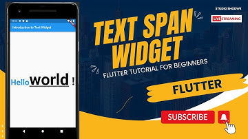 TextSpan Widget in Flutter || RichText Widget