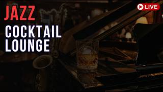 🔴 LIVE Jazz Cocktail Lounge | Sophisticated Piano & Saxophone Session