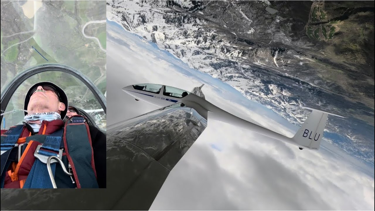 720 deg 🔄🔄 with a glider #gliding #soaring #sailplane #purjelento #gliderpasi