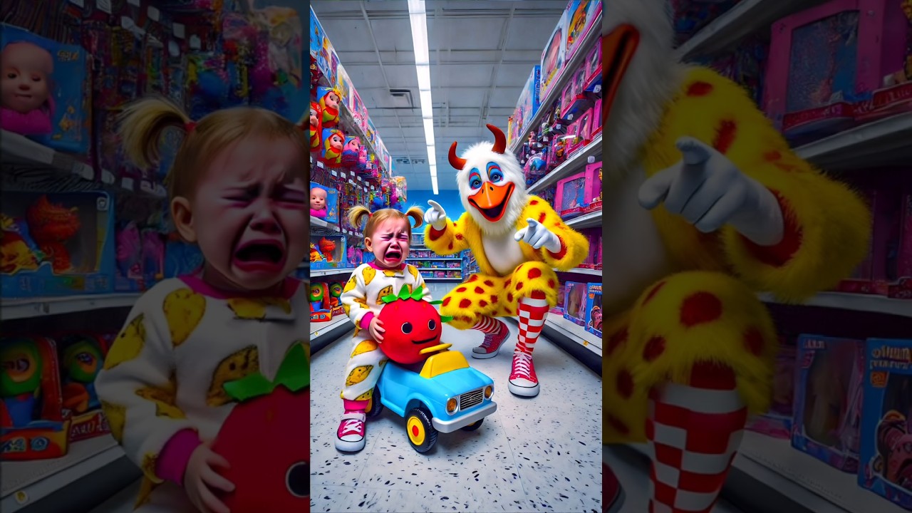 ❤️ Evolution of Baby : Duck with crying baby in shopping mall 🥰 4 