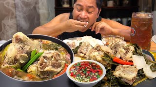 SINIGANG NA BUTO-BUTO!!! OXTAIL SINIGANG NA LUMULUTANG ANG TABA!!! Filipino Food. Mukbang!