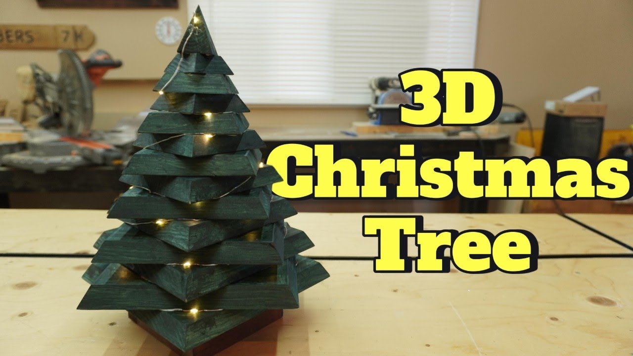 How to make a 3D Wooden Christmas tree! - YouTube