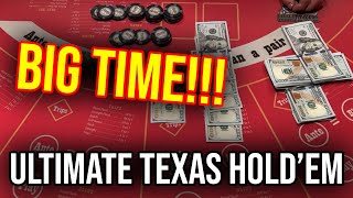 THOUGHT IT WAS OVER AND THEN AN EPIC COMEBACK FOR A HUGE WIN!! LIVE ULTIMATE TEXAS HOLD’EM!! screenshot 4