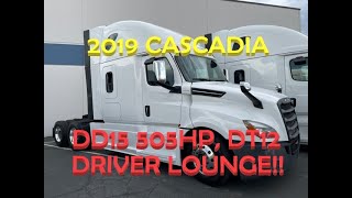 2019 FREIGHTLINER CASCADIA WITH DRIVER LOUNGE