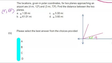 Day 8 Quiz (15) Find the Distance Between Two Points in Polar Coordinates