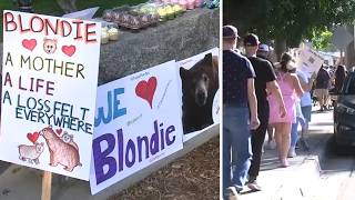 Over 100 Monrovia neighbors gather in honor of euthanized mama bear