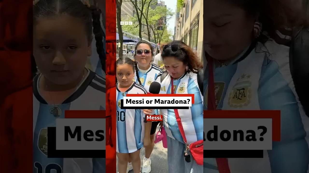 Messi or Maradona? #BBCNews