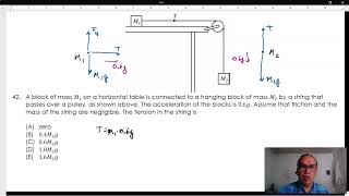 2.3-19 Tension in a String for an Accelerating Two-Block System