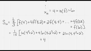 Simpson's rule - Approx. Integration