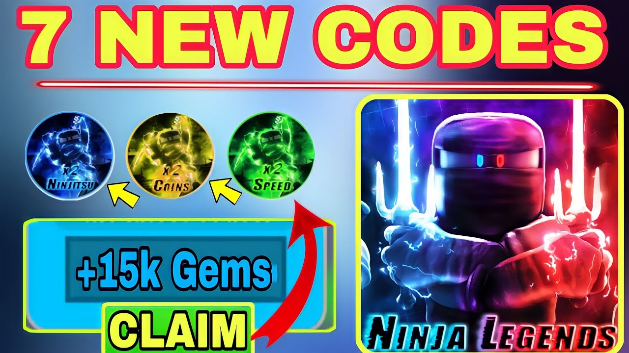 Roblox : Código ⚡Ninja Legends dezembro 2023 - Alucare