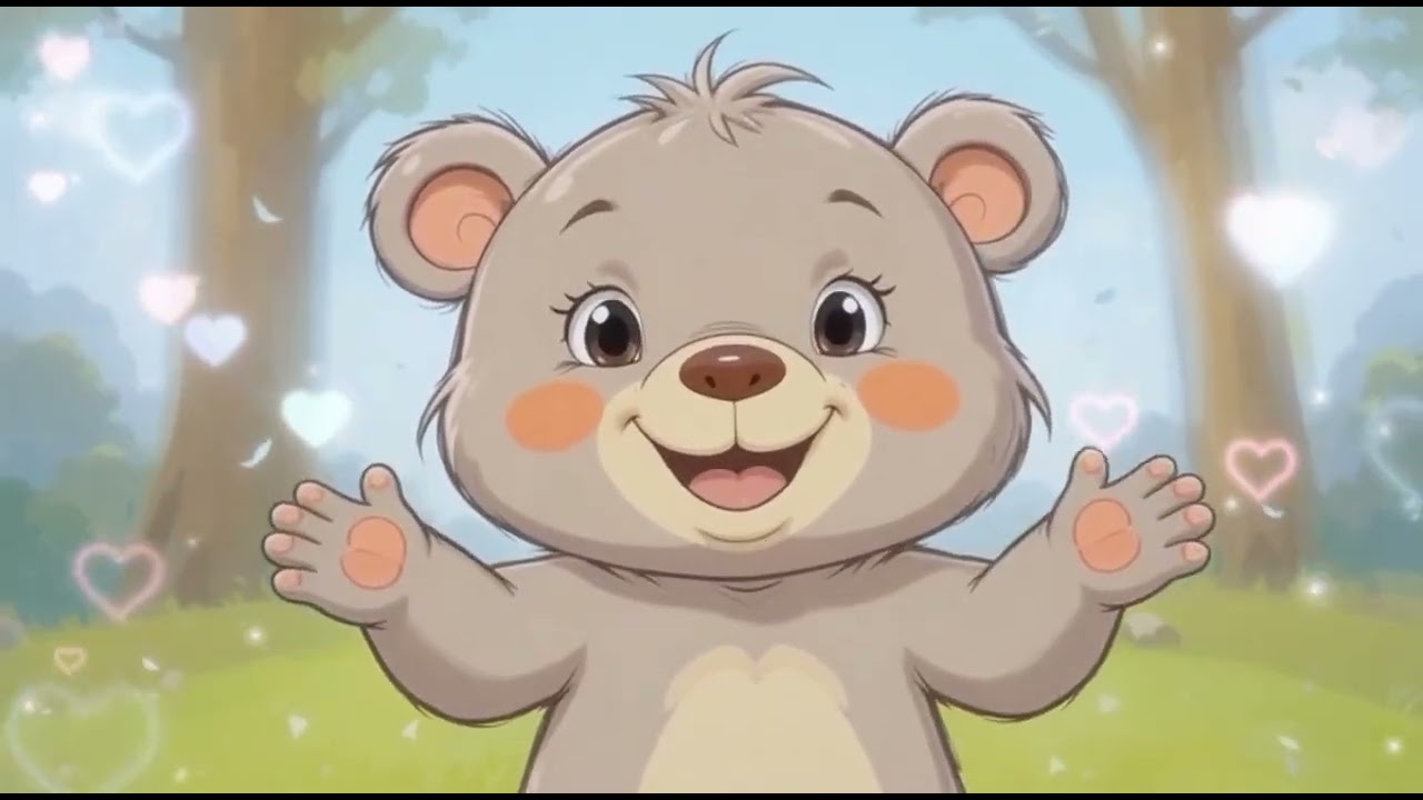Clap with baby bear 🐻 | KidsTV07 | Short poem |  