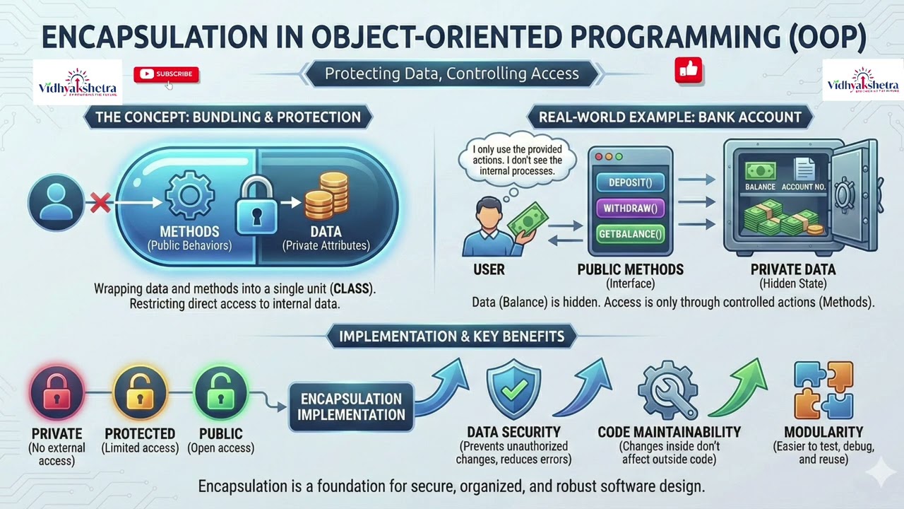 Encapsulation in OOP Explained with Real-Life Example | C# Object-Oriented Programming