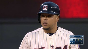 CLE@MIN: Centeno smacks an RBI double to left field