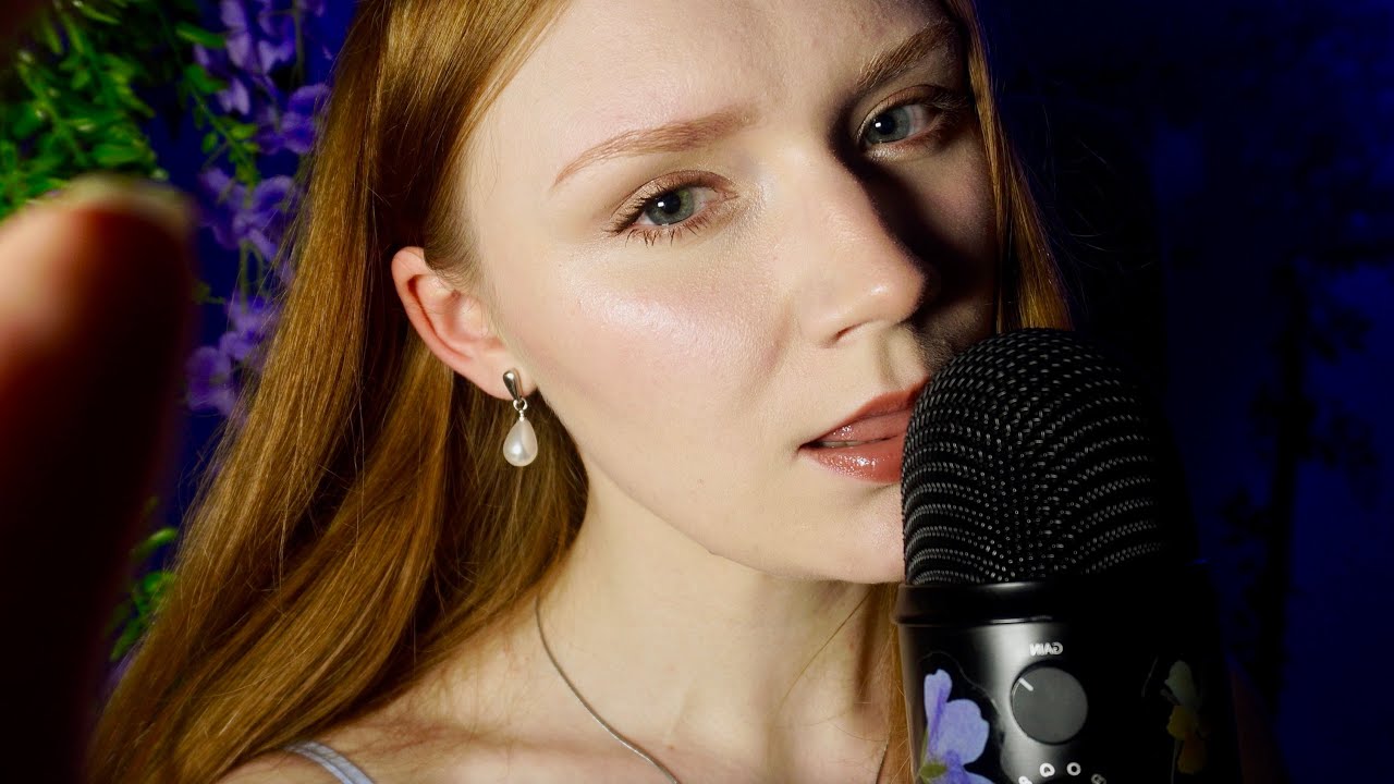 ASMR Clicky Mouth sounds 😴 Crisp and Breathy Whisper 🫠[Spit painting,Inaudible whisper,Kisses]