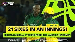 21 SIXES IN AN INNINGS! Jamaica Kingsmen Batters go Beserk | CPL 2026 screenshot 1