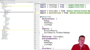 Ionic Mobile Apps | S1P24 | HttpClientModule so we can do HTTP Requests