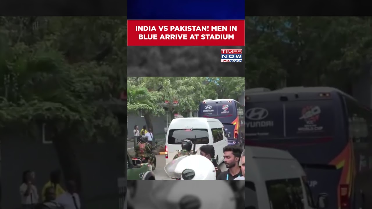 India Vs Pakistan: Men In Blue Arrive at the R. Premadasa Stadium in Colombo #shorts